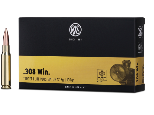 RWS Target Elite Plus MATCH Cartridge - 12.3g/190gr