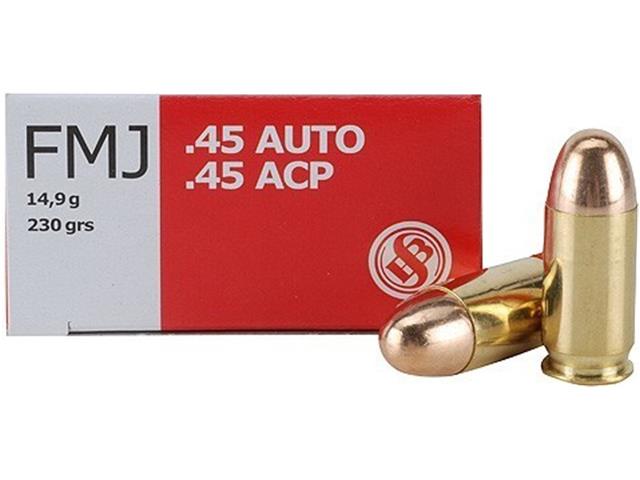 Metak S&B .45 auto FMJ