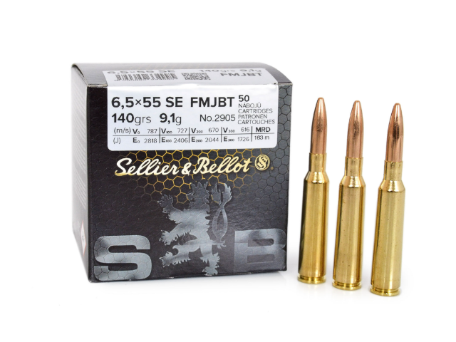 Munition S&B 6,5x55 SE FMJBT - 9,1g/140gr (50Stück)