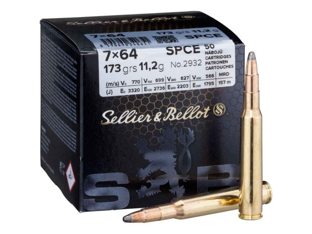 SELLIER&BELLOT 7x64 - 11.2g (50pcs) Ammo