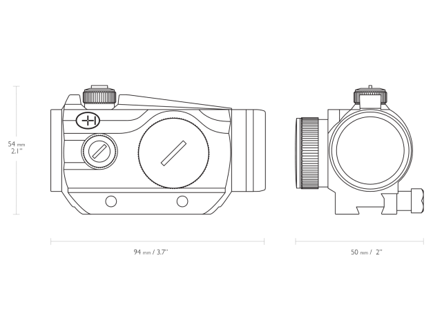Optička točka HAWKE Vantage 1X25 9-11 mm