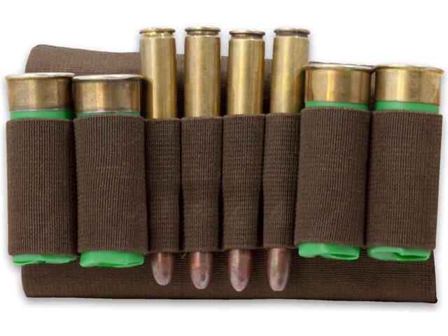 Etui für Patronen für das Gewehr kombiniert braun