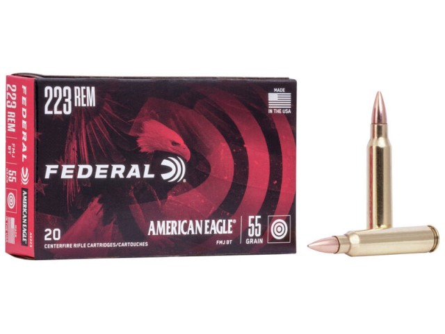 Metak FEDERAL AMERICAN EAGLE 223 Remington - 55gr FMJ BT Tactical