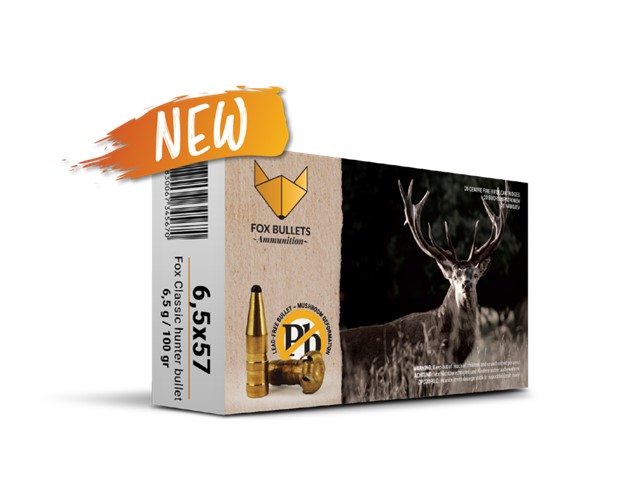 Naboj FOX Classic hunter 6,5x57 - 6,5g/100gr