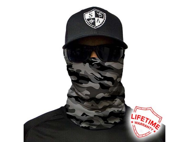 Gesichtsschal GREY MILITARY CAMO