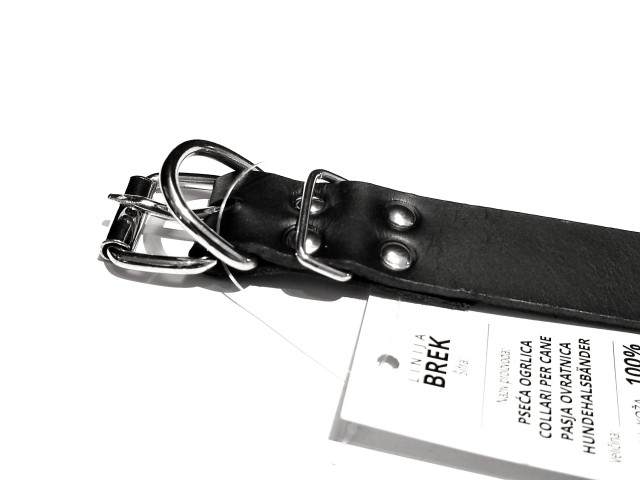 Halsband für PSE schwarz Leder