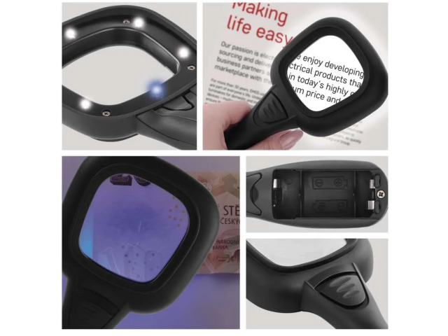 Ročna lupa EMOS z LED/UV osvetlitvijo