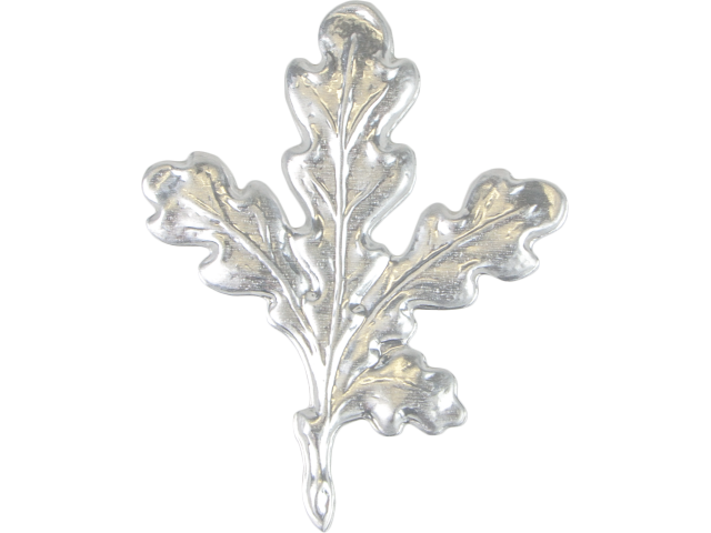 Decoration for wild boar trophy OAK LEAVES silver