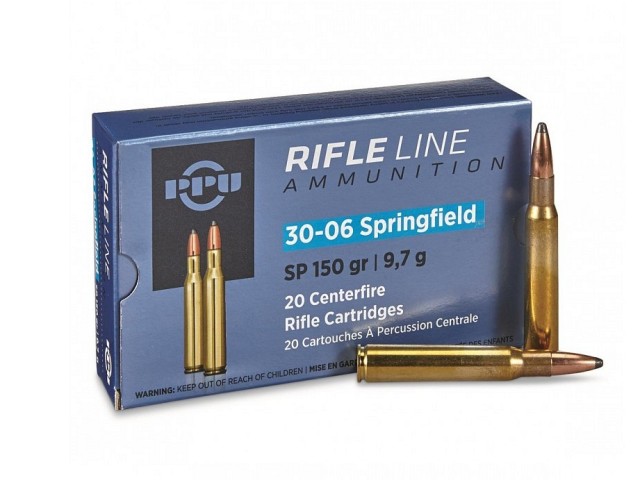 Naboj PPU 30-06 Spring. SP - 9,7g/150gr