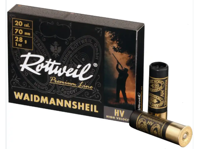 Cartucce Rottweil Waidman plas. 20/70 3.2mm 28g