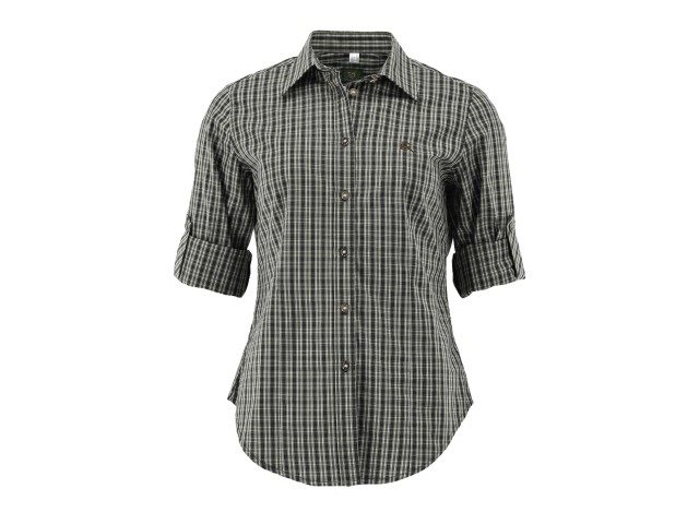 Ženska srajca ORBIS zelena karo Jelen