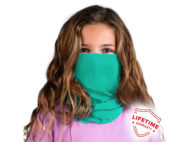 Children's face scarf Seafoam - green