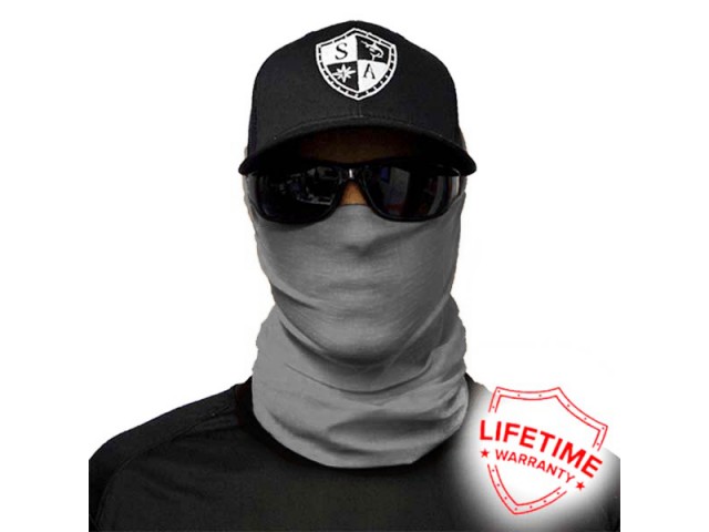 Gesichtsschal Grau - grau