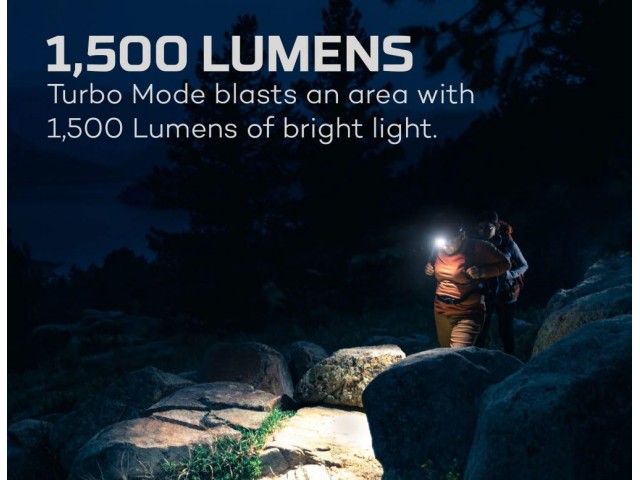 Punjača za glavu svjetiljka NEBO Transcend 1500 - 1500 lumena
