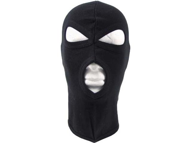 Balaclava cap thin black 3 holes