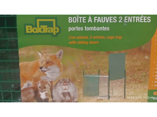 Zamka za hvatanje 60x21x21 cm - dupla vrata