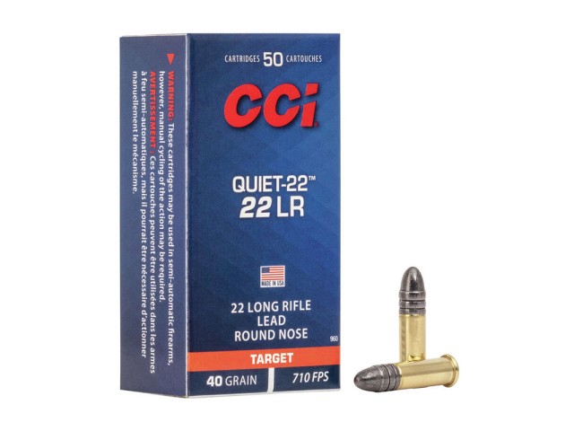 Patrone CCI .22LR Quiet
