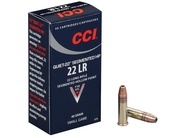 Patrone CCI .22 LR Quiet- SEGMENTIERT HP
