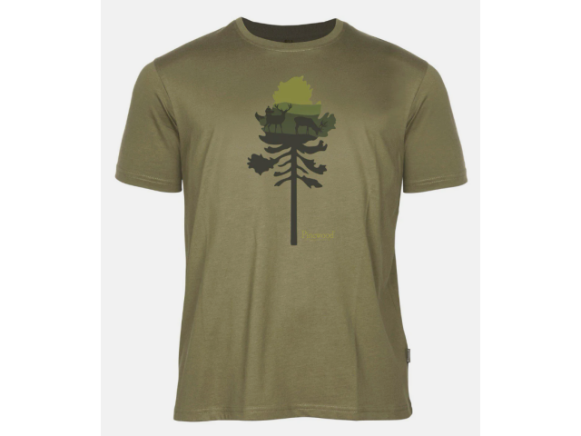 T-shirt PINEWOOD Finveden deer - green