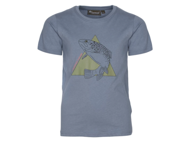 Otroška kratka majica PINEWOOD Fish - Shadow blue