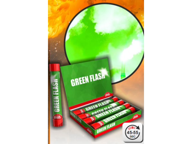 Ročna bakla GREEN FLASH - 1 kos