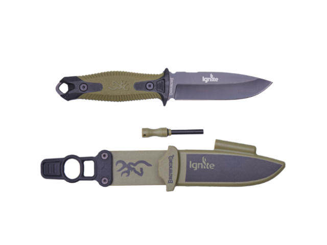 Coltello fisso BROWNING IGNITE con accendino