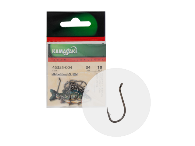 KAMASAKI Black Nickel Hooks