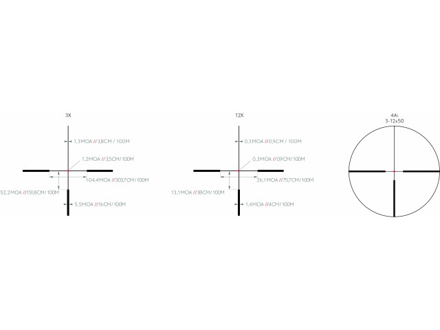 KITE OPTICS K4 3-12X50 rifle scope