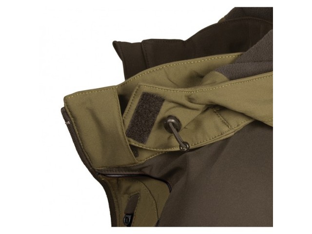 Jacke COFRA Softshell KLARBO - braun/schwarz