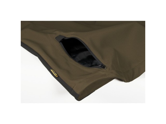 Jacke COFRA Softshell KLARBO - braun/schwarz