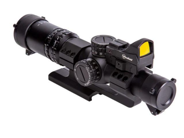 Telescopio da caccia FIREFIELD RapidStrike 1-6x24 kit Kommando con punto rosso