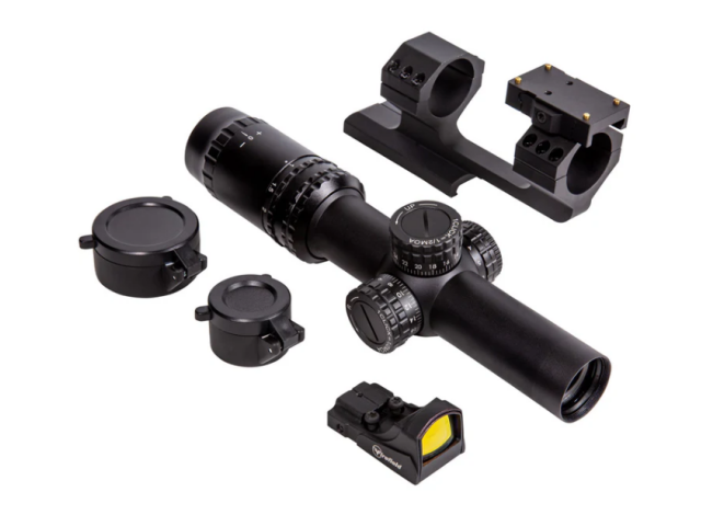 Telescopio da caccia FIREFIELD RapidStrike 1-6x24 kit Kommando con punto rosso