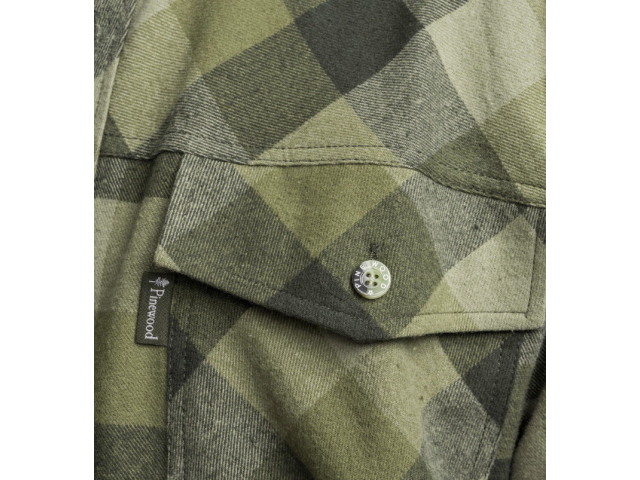 Srajca PINEWOOD Lumbo - olivno/rjava