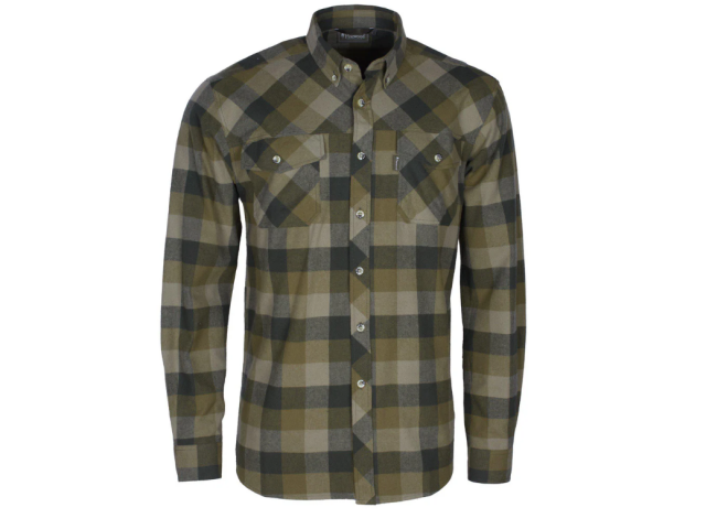 Srajca PINEWOOD Lumbo - olivno/rjava