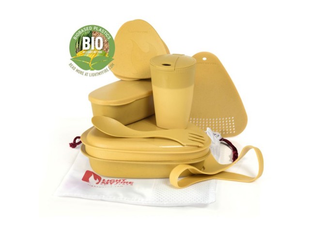 Essgeschirrset Light My Fire Meal Kit BIO - gelb (8-teilig)