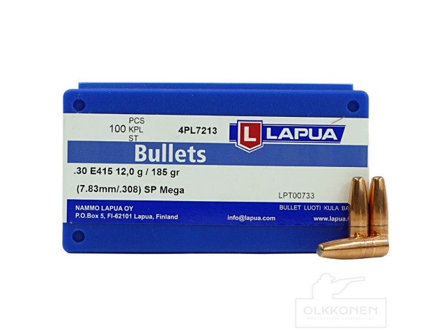 Ladungen LAPUA SP Mega .308/7,83 mm - 12,0g/185gr