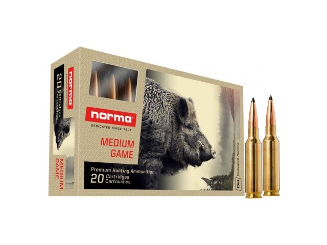 Patrone NORMA Swift Scirocco II 6,5 Creedmoore - 8,4g/130gr