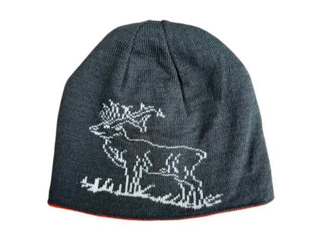 Obrnljiva kapa JELEN - zeleno/oranžna