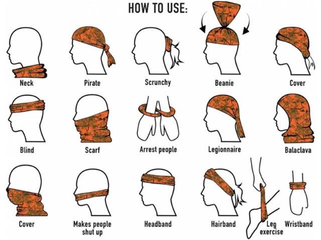 Sciarpa multifunzionale digitale W/L