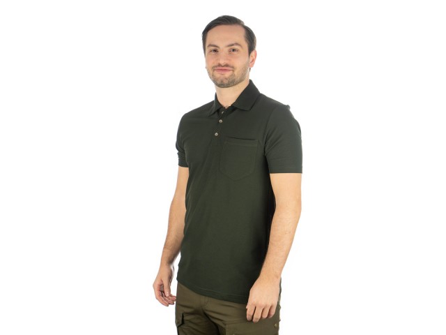 Functional polo shirt ORBIS green