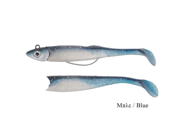 Vobler silikonski DTD Panic Shad - 120mm/116g modra