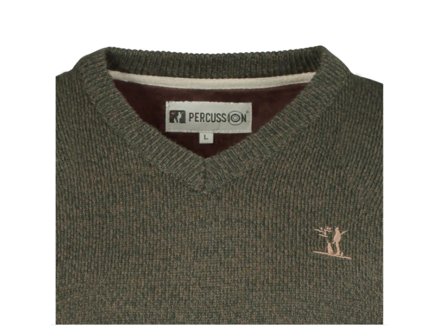 Jagdpullover PERC V-Neck Hunting - grün