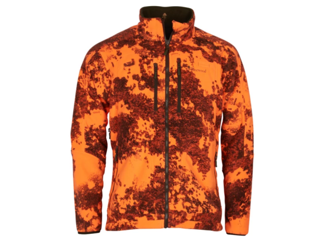 Obrnljiva flis jakna PINEWOOD Furudal Fleece - zelena/oranžna
