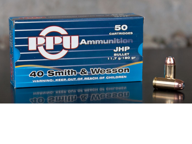 Patrone PPU .40 S&W JHP - 11,7g