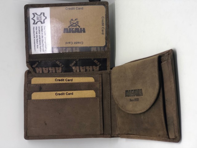 Geldbörse AKAH Wildschwein - braun