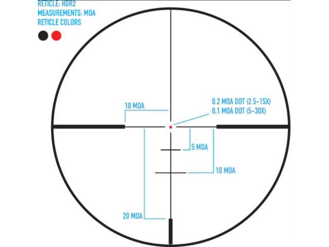 Telescopio da tiro PRESIDIO 2,5-15x50 HDR2