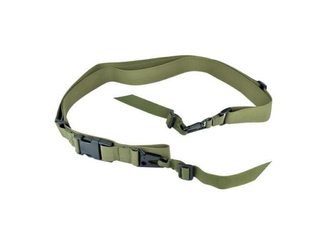 Remen za pušku WOSPORT trotočkovni zeleni