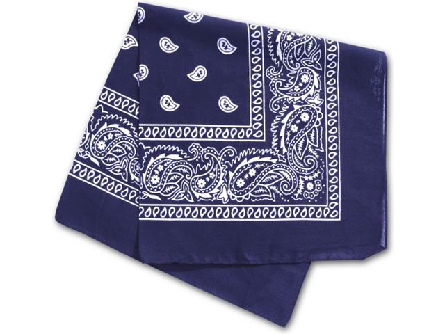 Decke 50x50cm western blau