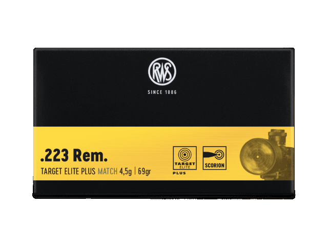 Cartuccia RWS 223 Rem. Target Elite Plus - 4,5g/69gr