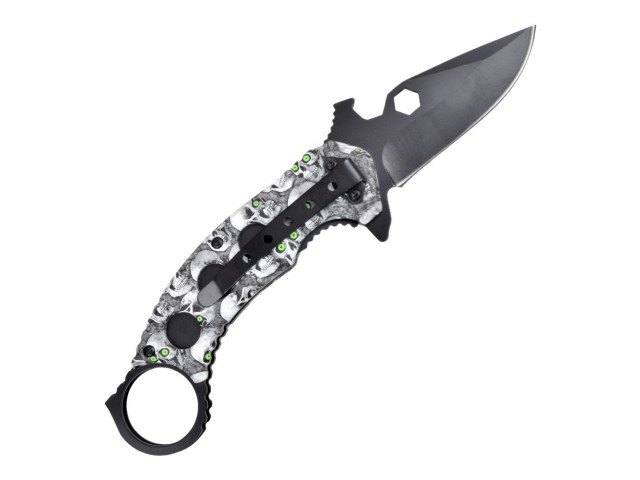 Coltello pieghevole SCK Skulls